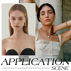 10 пара латунных серег-колец Huggie Hoop&nbsp;EJEW-ME0001-08G