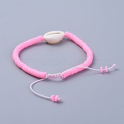 Плетеные браслеты из бисера ручной работы из полимерной глины&nbsp;BJEW-JB04318