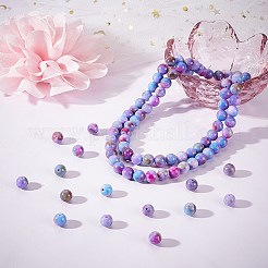 Бусины из натурального белого нефрита&nbsp;G-OC0003-37