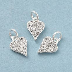 Покрытие стойки латунь микропаве прозрачные подвески из кубического циркония&nbsp;KK-E081-13S