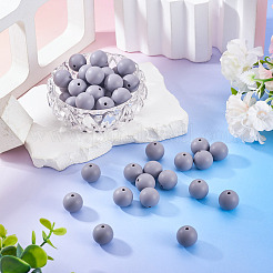 50шт пищевые экологически чистые силиконовые бусины&nbsp;SIL-TA0002-89B