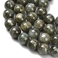 Бусы из натурального зеленого кианита&nbsp;G-H335-B05-10mm