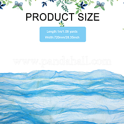 Кружевная ткань из органзы градиентного цвета&nbsp;DIY-WH0308-575