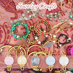 100 шт. синтетические потрескивающие кварцевые подвески-коннекторы&nbsp;FIND-DC0002-50