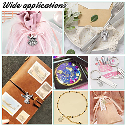 60 шт. 6 подвески из сплава в тибетском стиле с ангелом&nbsp;TIBEP-PH0001-65