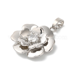 Покрытие стойки латунь микропаве прозрачные подвески из кубического циркония&nbsp;KK-U022-04P