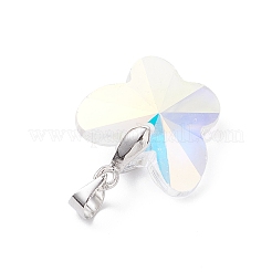 Цвет AB покрытием стеклянные подвески&nbsp;PALLOY-JF04594-02