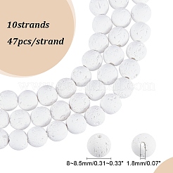 Синтетические бусины из лавы&nbsp;X-G-S247-8mm-08-1