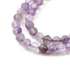 Природный аметист нитей бисера&nbsp;LS-G-S387-A02-4mm