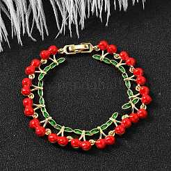 Браслеты из латунной эмали&nbsp;BJEW-K278-01B-G