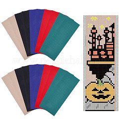 20 шт. 5-х цветная хлопковая ткань-закладка для вышивки крестиком&nbsp;AJEW-GL0003-01