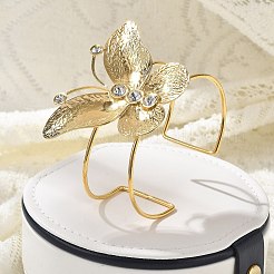 Браслеты-манжеты из нержавеющей стали 304 для женщин&nbsp;BJEW-Z091-02G