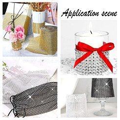 24 ряд пластиковая сетка для отделки стразами&nbsp;DIY-PH0001-25