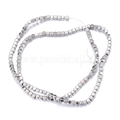 Вакуумное напыление pvd гальваническое покрытие немагнитные синтетические гематитовые бусины нити&nbsp;X-G-Q467-11A