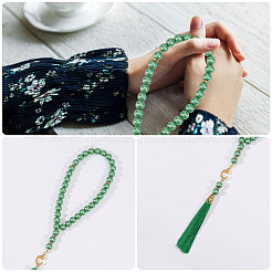 7 шт. 7-х цветные мусульманские молитвенные четки-браслеты&nbsp;BJEW-PH0004-65