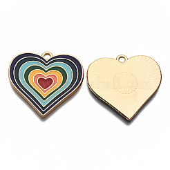 Подвески из эмали и сплава&nbsp;LS-ENAM-T011-110B-NR