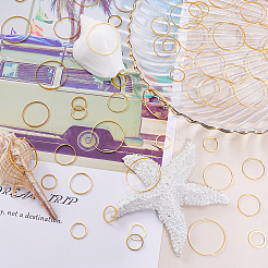 Латунные соединительные колечки&nbsp;KK-SC0001-21G