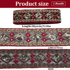 Полиэфирные ленты в национальном стиле&nbsp;SRIB-WH20020-045B