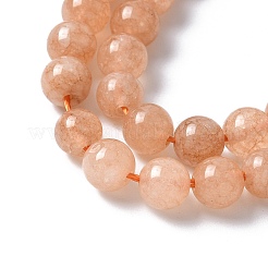 Бусины из натурального белого нефрита&nbsp;G-F364-11-6mm-2