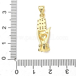 Латунные микро проложить кубического циркония подвески&nbsp;KK-I379-12G