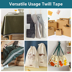 Лента из хлопка и льна длиной 200 м с узором «елочка» WH-WG84529-02