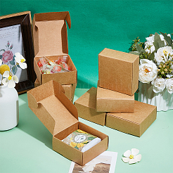 Складные квадратные подарочные коробки для хранения бумаги&nbsp;CON-WH0110-035D-01