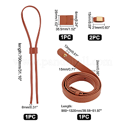 Комплект ручек для сумок из искусственной кожи&nbsp;DIY-WH0258-62C