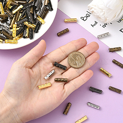 200 шт. 4-х цветные пряжки для шнурков из сплава колонн&nbsp;FIND-SP0004-68B