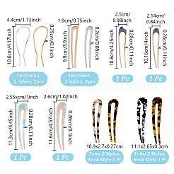 12 шт. 12 французских заколки для волос&nbsp;OHAR-GA0001-10