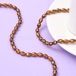 Гальванические стеклянные бусины&nbsp;GC881Y-4