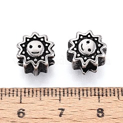 Бусины европейского стиля с крупными отверстиями из нержавеющей стали 304&nbsp;STAS-T072-114AS