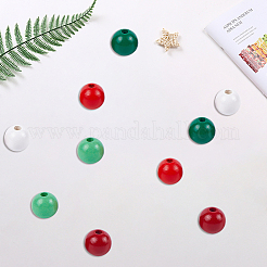 200 шт. 5-х цветные деревянные европейские бусины&nbsp;WOOD-PA0001-08