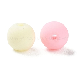 Прорезиненные бусины с имитацией силикона и акрила&nbsp;MACR-D029-01C