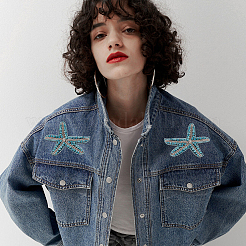 4 шт. 4-цветные аксессуары для украшения из стразов&nbsp;PATC-MA0001-04