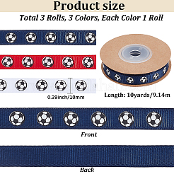 3 рулон 3-х цветной полиэфирной ленты&nbsp;OCOR-CY0002-84