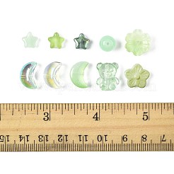 126шт 10 стиля прозрачные стеклянные бусины&nbsp;GLAA-FS0002-37