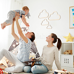 Деревянные рамы макраме&nbsp;WOOD-WH0022-57A