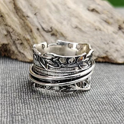 Вращающиеся кольца для пальцев из цинкового сплава в стиле ретро&nbsp;FS-WG91BB4-02