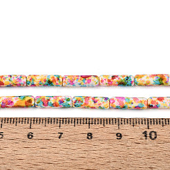 Синтетических нитей бирюзовые бусы&nbsp;TURQ-T005-01B-04