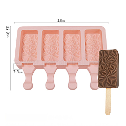 Пищевые силиконовые Молды для мороженого прямоугольной Молды «сделай сам»&nbsp;LS-DIY-D062-06C