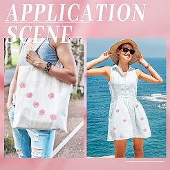 40 шт. цветы из полиэфирной ткани&nbsp;FIND-CP0001-07B