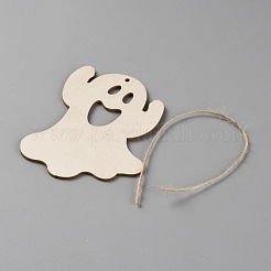 Незавершенные подвесные украшения из дерева&nbsp;DIY-WH20014-10