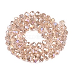 Стеклянные бусины с гальваническим покрытием &nbsp;X-EGLA-A044-T8mm-B20