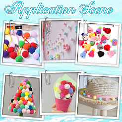 Украшение шаром из полиэстера&nbsp;FIND-CP0002-91B