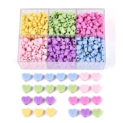 650-700 г 6 цвета непрозрачные акриловые бусины&nbsp;OACR-T029-81M