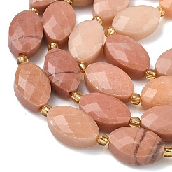 Нити бусин из натурального красного нефрита&nbsp;G-A295-A10-01