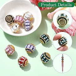 Непрозрачные акриловые бусины в непальском стиле&nbsp;OACR-CJC0018-13