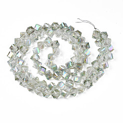 Гальванизируйте прозрачное стекло бисер нитей&nbsp;EGLA-N002-29-C03