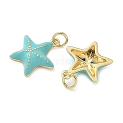 Латунь эмаль подвески&nbsp;KK-P326-13B-G