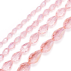 4 нить 4 стилей гальванические стеклянные бусины нити&nbsp;EGLA-TA0001-75C